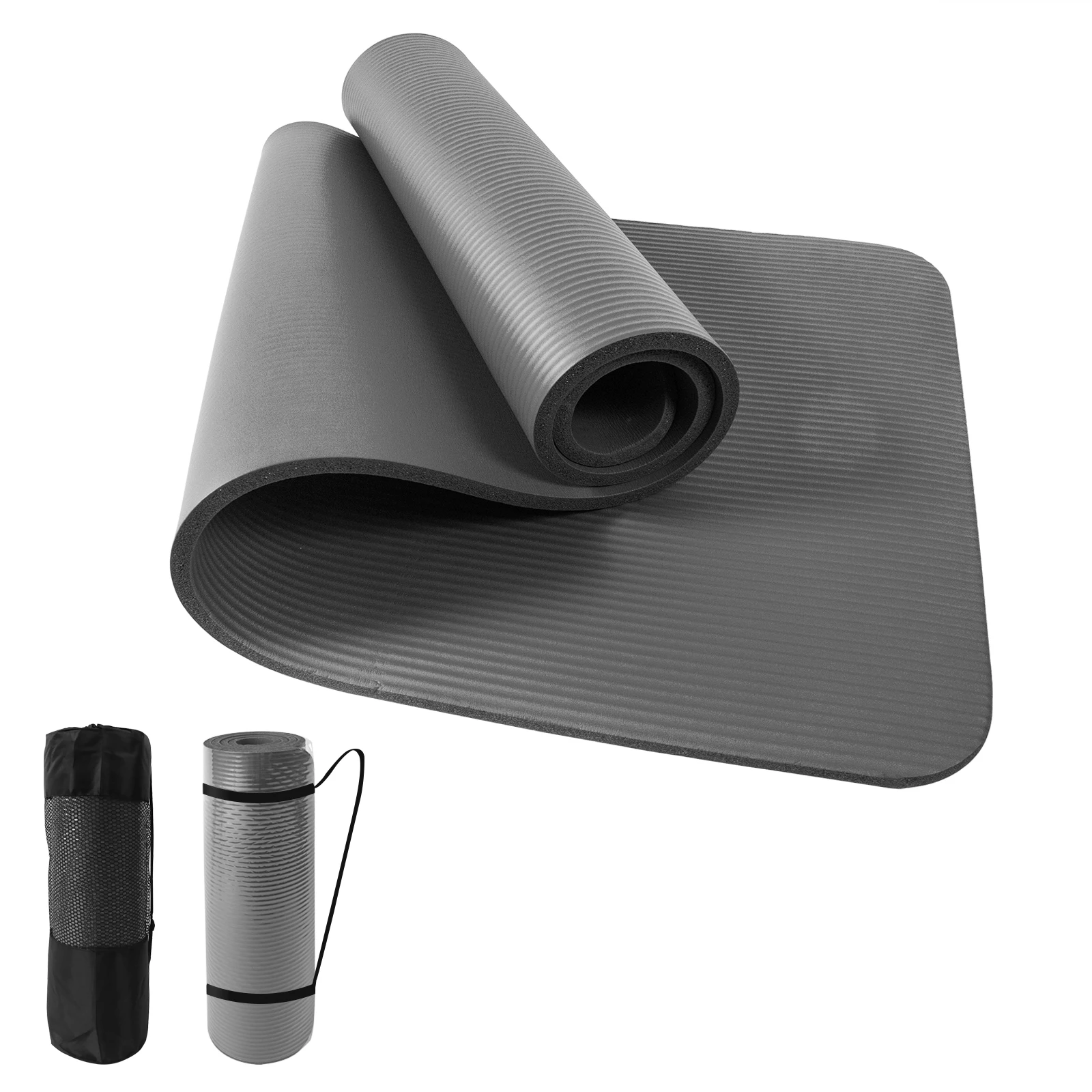 High Density Yoga Mat 24 in. W x 72 in.x 0.4 in. Pilates Exercise Mat Non Slip 12 sq. ft.