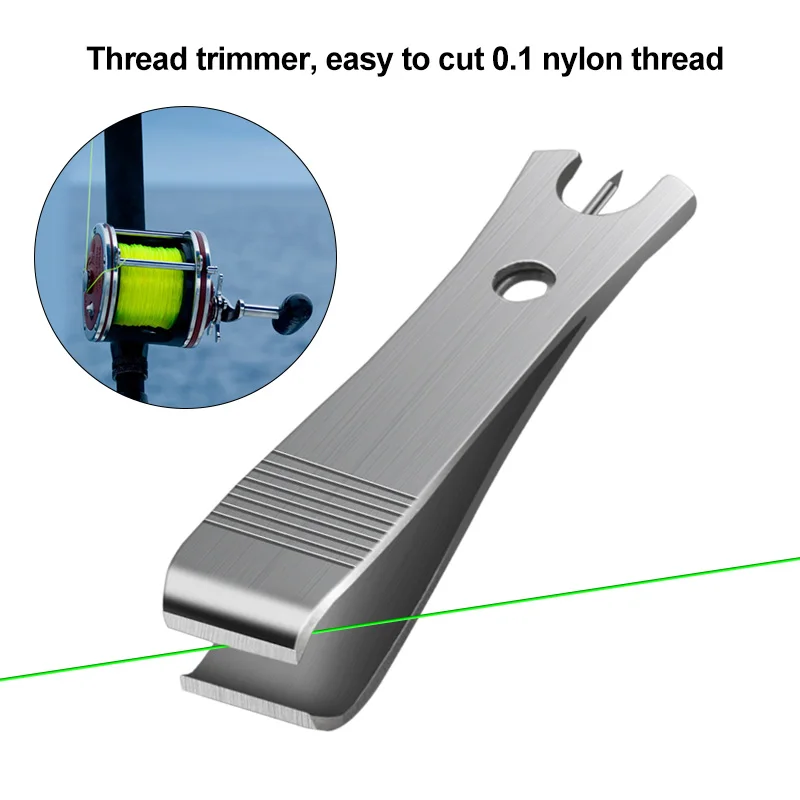 Fishing Line Cutter Nipper Stainless Steel Multifunctional Fishing Loop  Opener Plier Gadget Multi-purpose Scissors