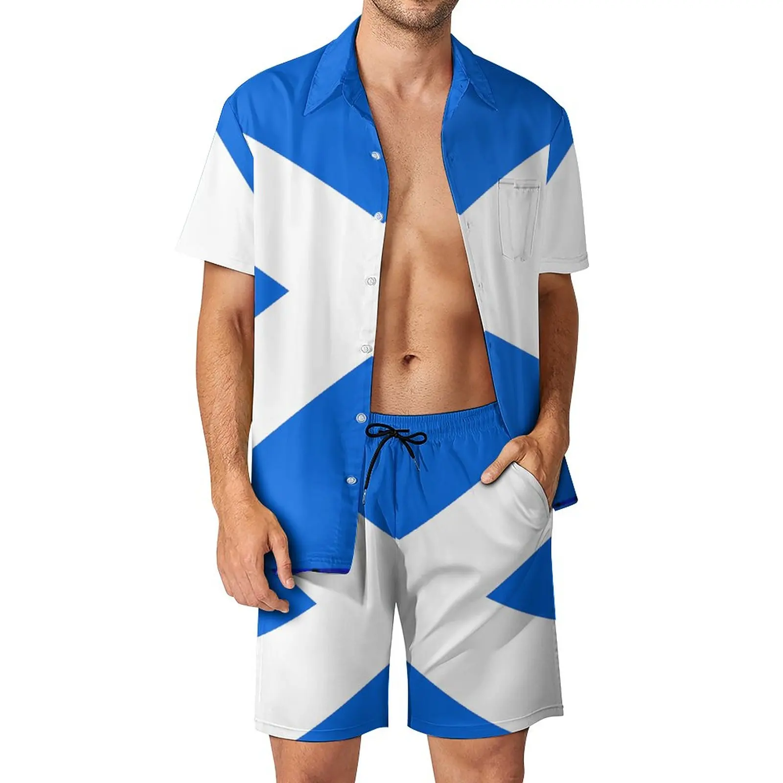 

Men's Beach Suit Scottish Flag Scrooge Mcduck Smoking Money Away 2 Pieces Suit High Grade Home Creative