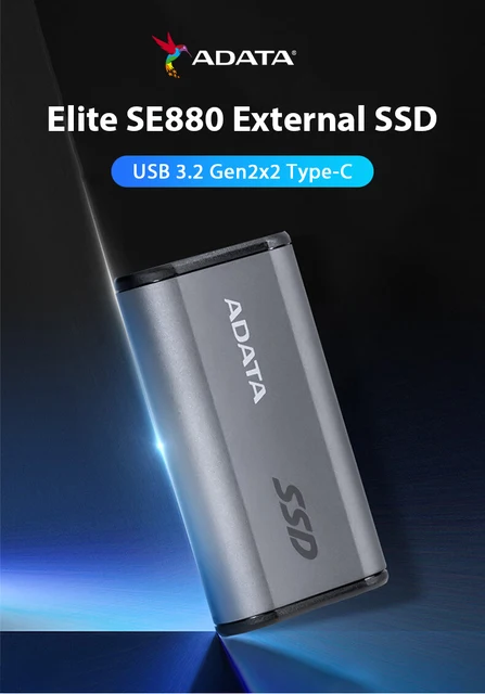 Original ADATA Elite SE880 External SSD High Speed Solid State 