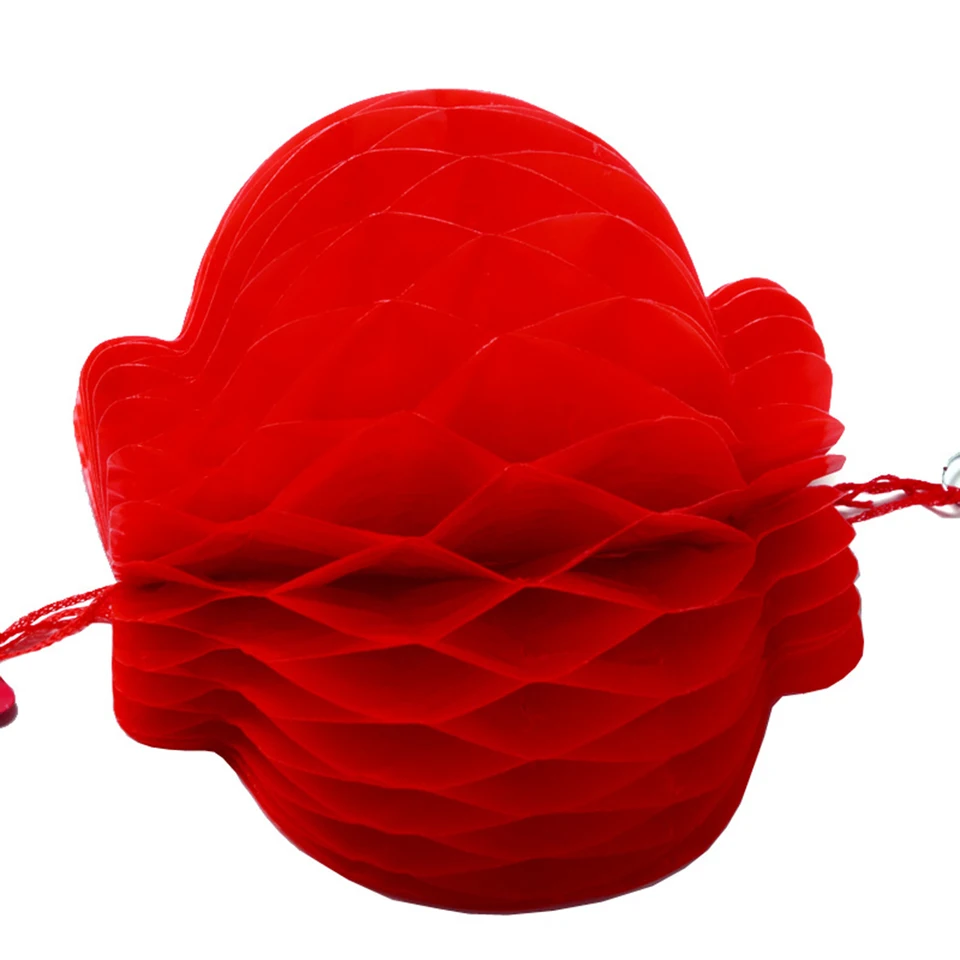 10 Colorful Waterproof Chinese Red Paper Lanterns