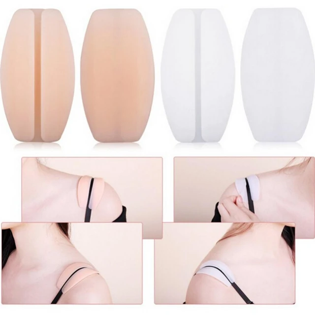 2 Pairs Silicone Bra Strap Cushions Holder Supple Non-slip