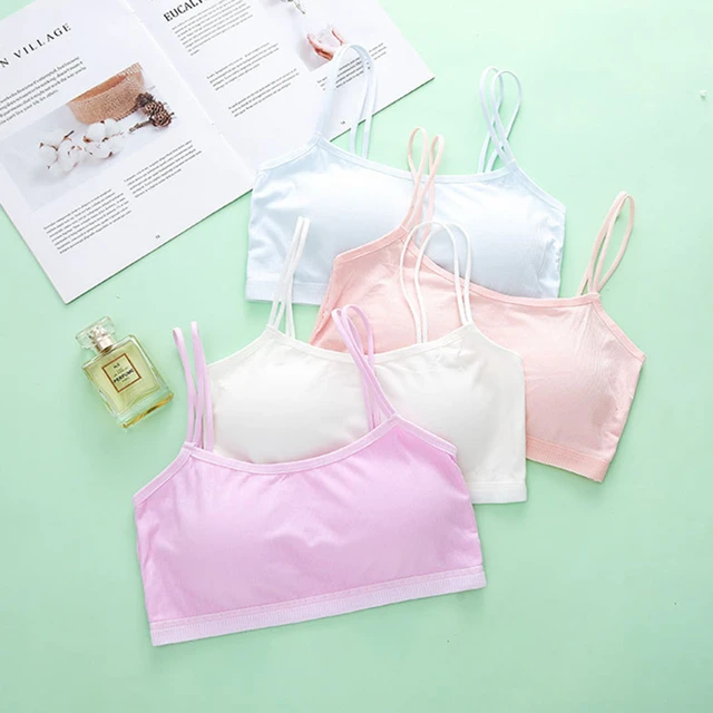 Young Girls Wireless Padded Bra Teenage Sport Underwear 12-18Y Small  Lingerie - AliExpress