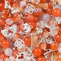 Orange red-Silver