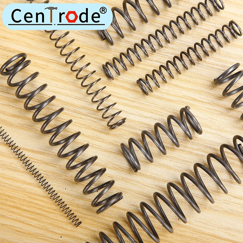 Industriële Veren Roestvrijstalen Drukveren - 0,4mm Draad, 9,5mm Buitendiameter, 5mm Lengte, Set Van 10 Stuks | Voor Mechanische Toepassingen Drukveren Voor Veer