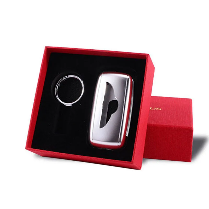 

Aluminum Alloy Car Key Case Cover for Bentley Continetal Mulsanne Flying Spur Bentayga Protector Key Shell FOB Keyring