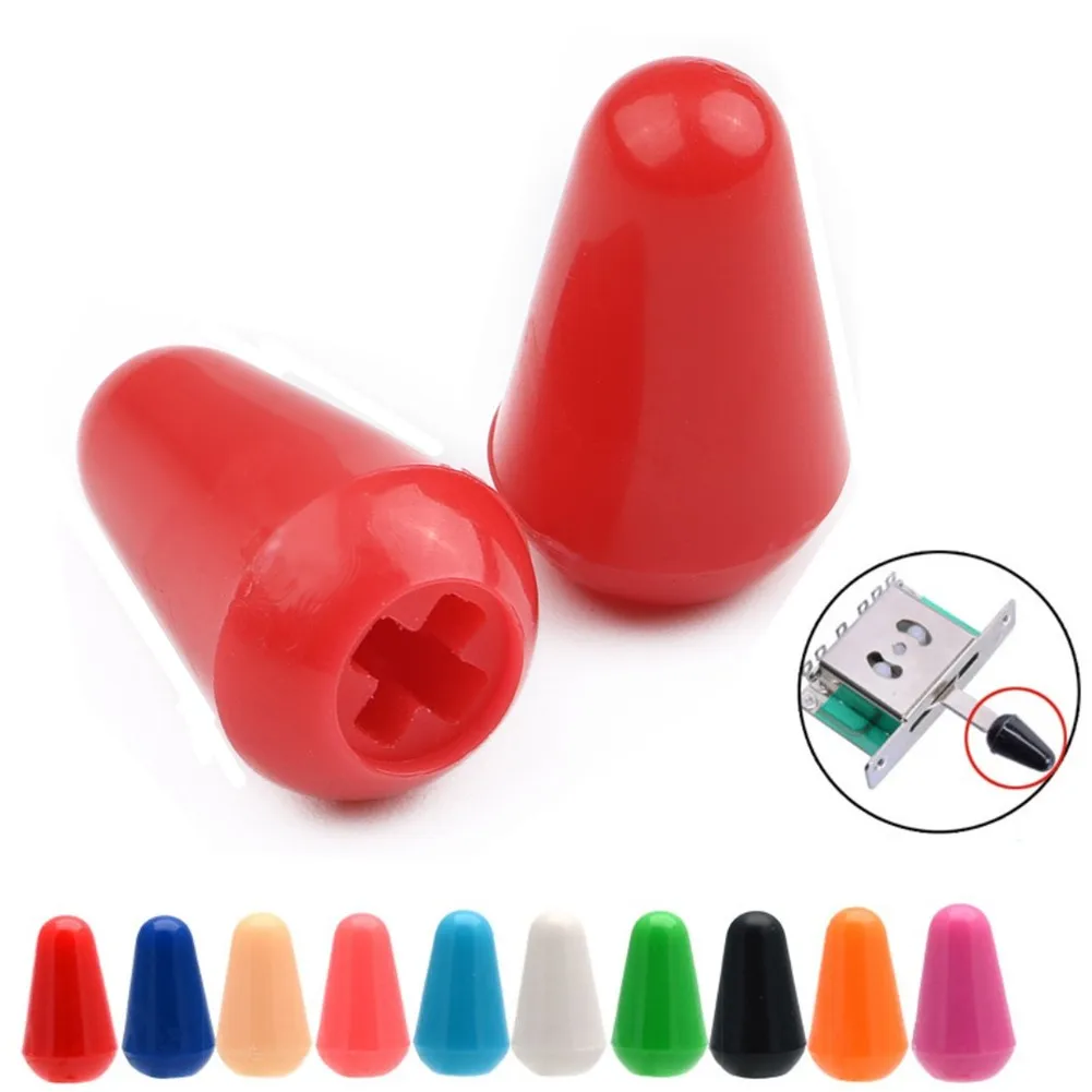 

Many Colours 3/5 Way Toggle Switch Tip Plastic Switch Knobs Tip Cap Replacement Part Tools Hot Sale For SQ ST Electric Guitar