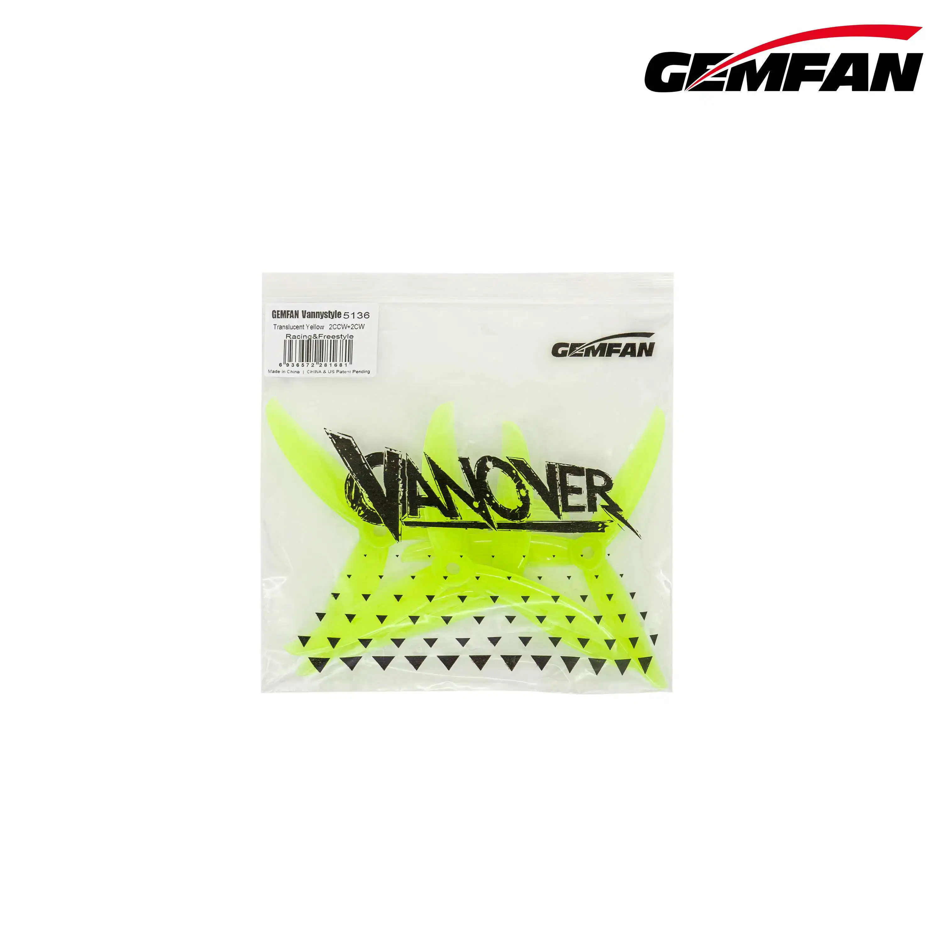 Hélices Gemfan 5136-3 5.15 pouces pour drone FPV (lot de 4)