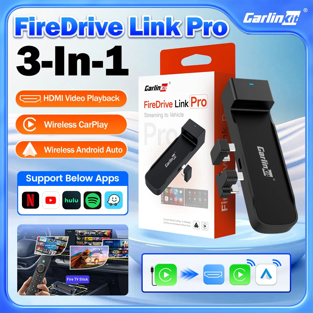 CarlinKit FireDrive Link Pro For Fire TV Stick Support Wireless