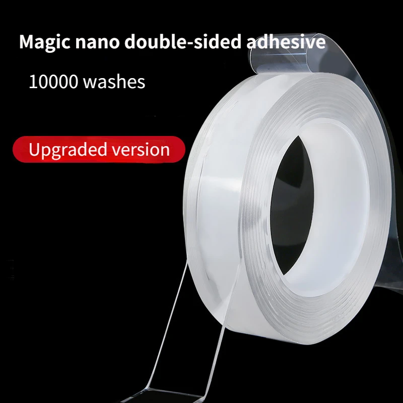 

5M Nano Tape Double Sided Tape Transparent Reusable Waterproof Adhesive Tapes Cleanable Kitchen Bathroom Supplies Tapes