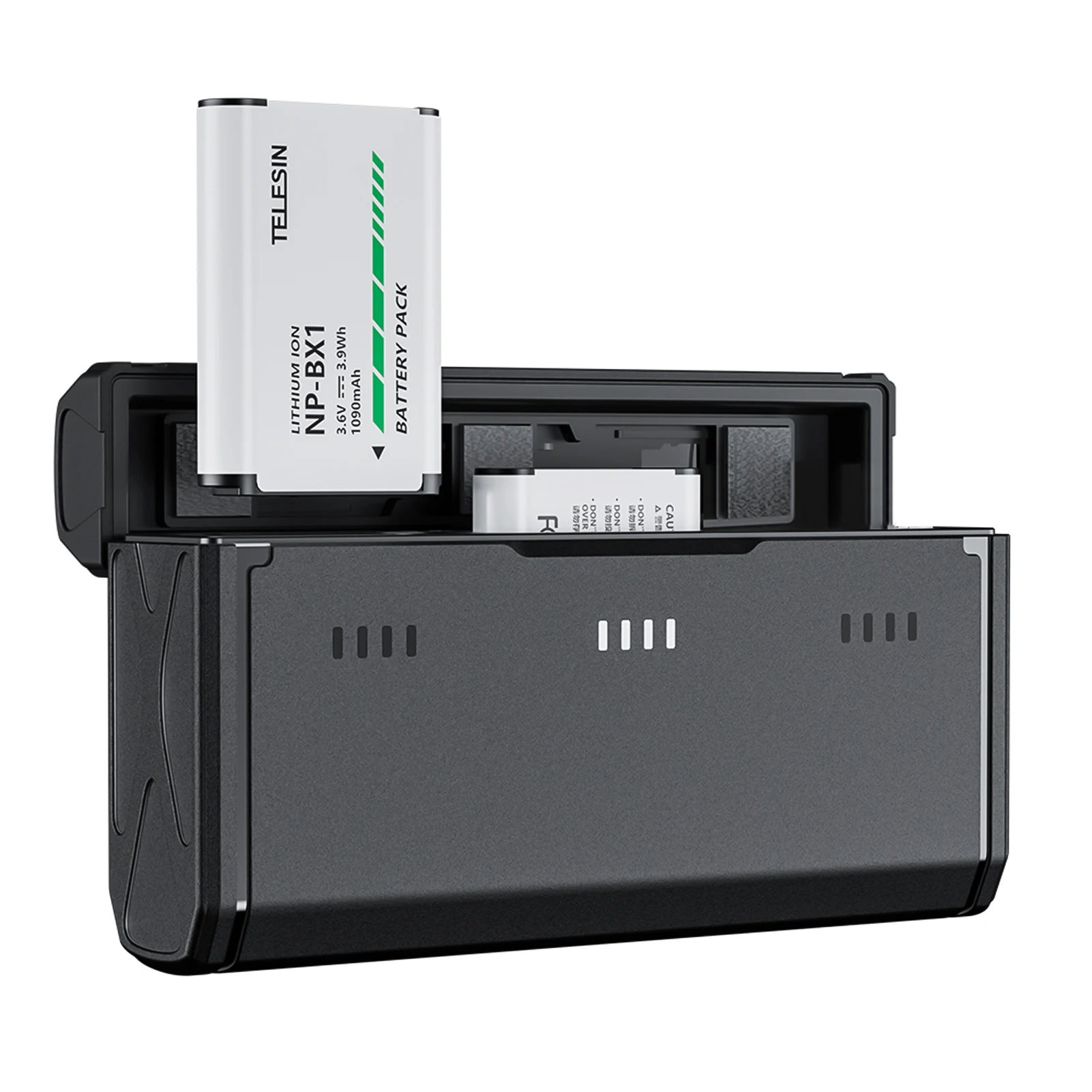 2pcs NP-BX1 Batteries+3-Slot Battery Charger Card Slots&USB Port for Iconic Brand ZV-1/RX100M6/H400/ WX350/RX100 /HX50/HDR-PJ410 Camera