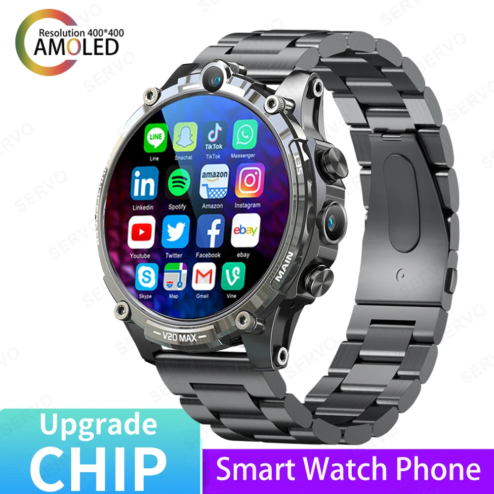 KOM1 PRO 4G Smart Watch Scheda SIM 4GB + 128GB Android 8.1 5MP