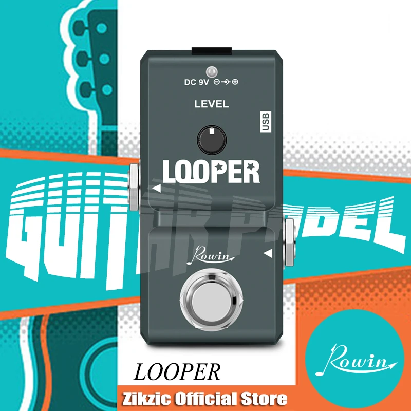 RowinPedaldeguitarraLN332dispositivoDigitaldeefectoLooper