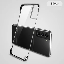 Plating Frameless Hard Clear Protective Phone Case for NOTE 20ULTRA (Silver)