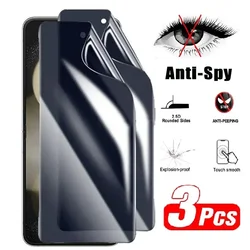 Premium Privacy Hydrogel Film Screen Protector - 3 Pack - 3Pcs (Moto G73)