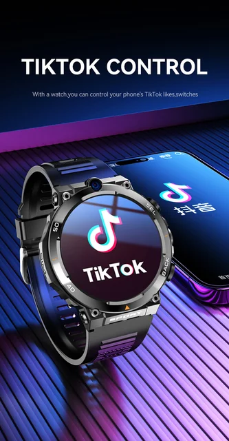 4G LTE Smartwatch GPS Dual Camera Wifi SIM NFC Rugged 16G