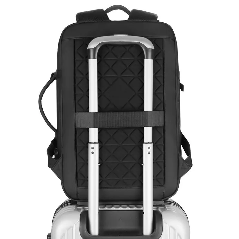 Large Capacity Business Mens Backpacks Multifunctional Waterproof Men's Bag USB Charging Leisure Backpack For Laptop 15'6