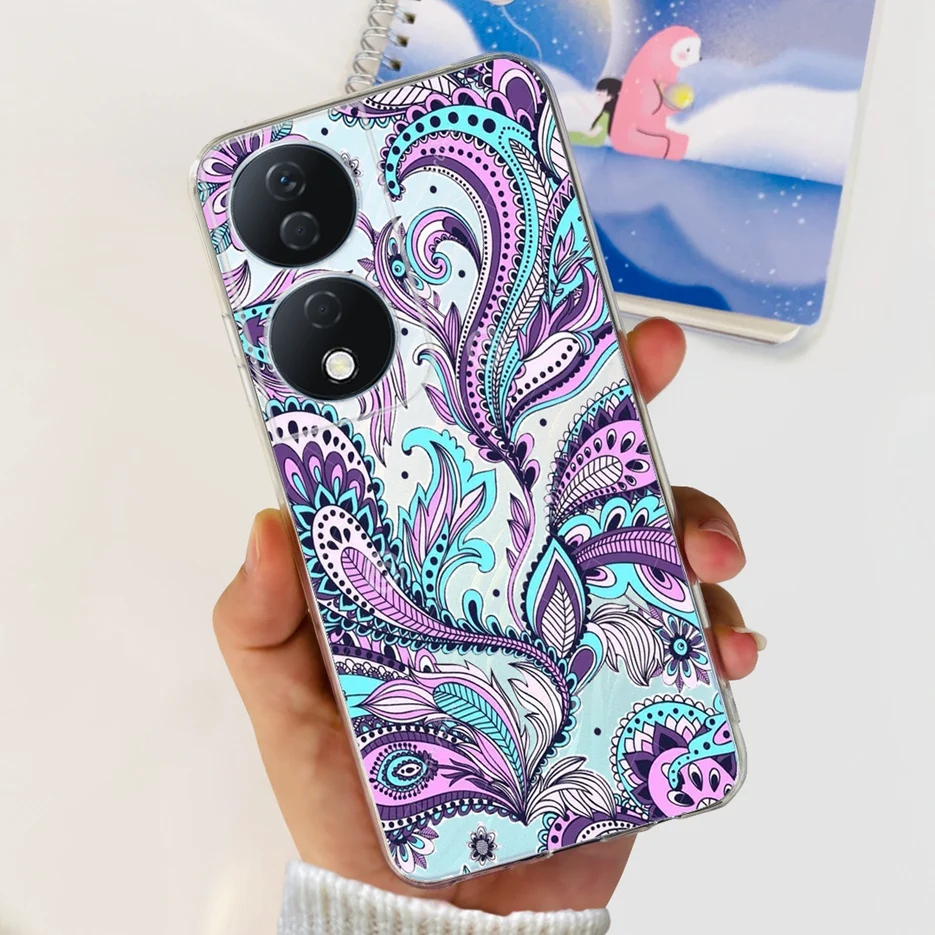 Cute Cat & Butterfly Painted Soft Silicone Phone Case -