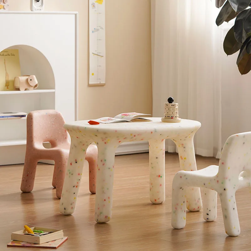 LazyChild Nordic Children's Study Table Ins Plastic Kindergarten Baby Cute Building Block Table Bedroom Desk