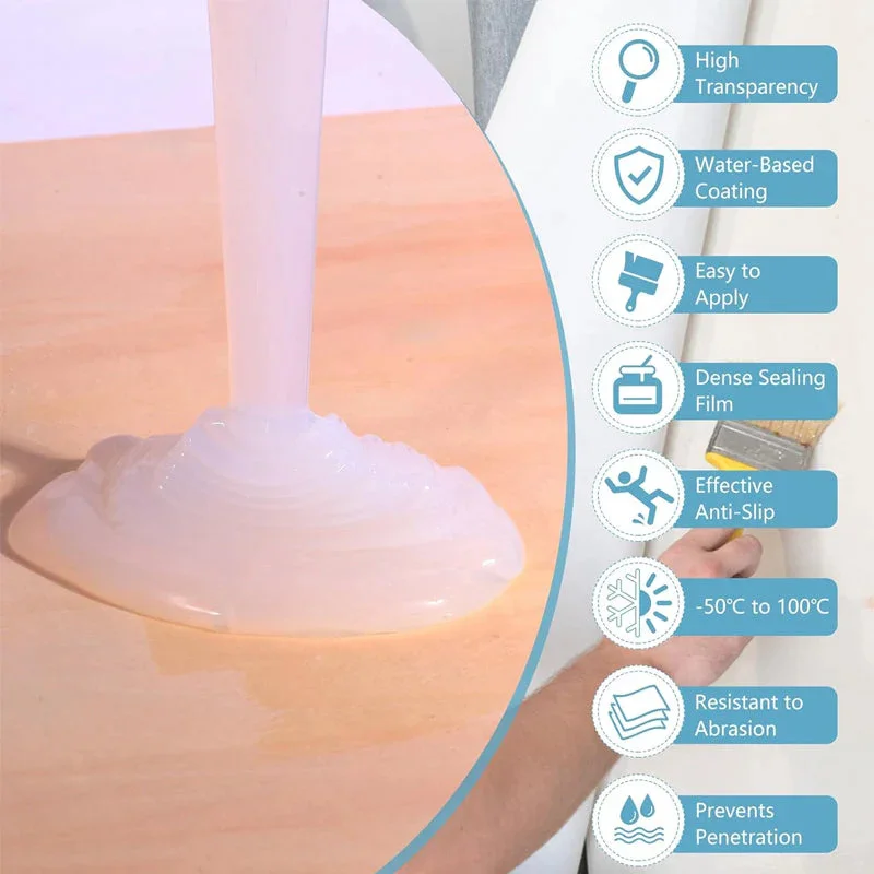 300g Transparent Waterproof Sealant Adhesive for Exterior Walls Leak Proof Coating Bathroom Floor Crack Sealing Mold-Proof