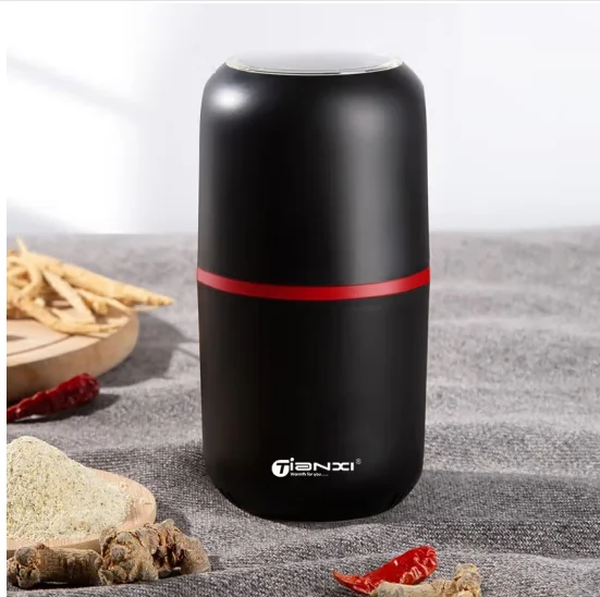 TIANXI grinder, ultrafine coffee bean grinder, household small electric large capacity dry black