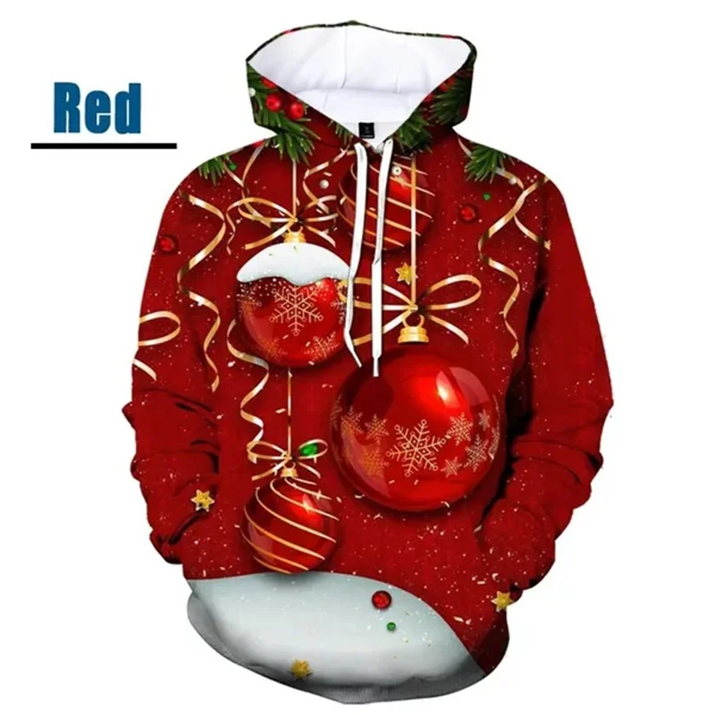 thumbnail image 1 of Sudadera con capucha con gráficos navideños para hombres, impresión 3D de Feliz Navidad, novedad en sudaderas y sudaderas, suéteres divertidos para niños, moda para mujeres, 1 of 4