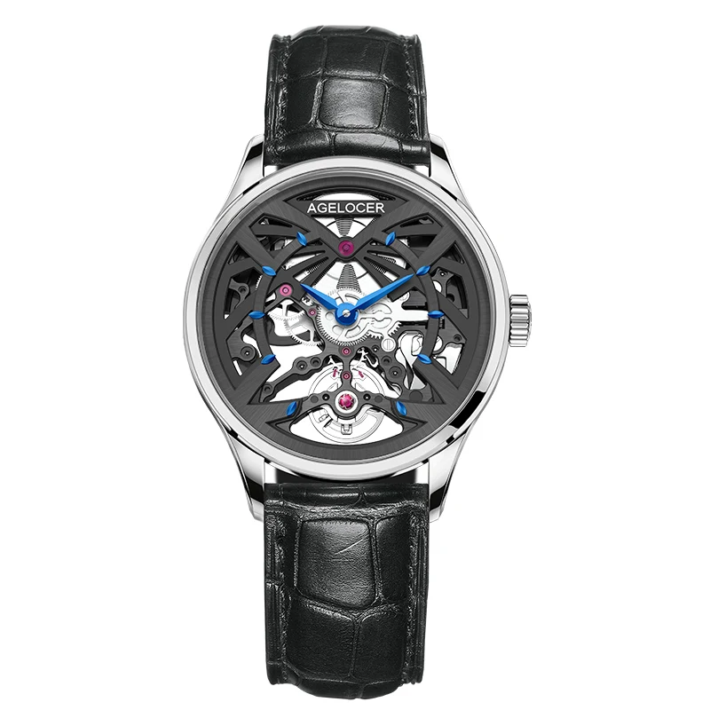 AGELOCER Original Schwarzwald Watch Women's Business Luxury Watch Skeleton Automatic Mechanical Watch Birthday Gift for Women 2