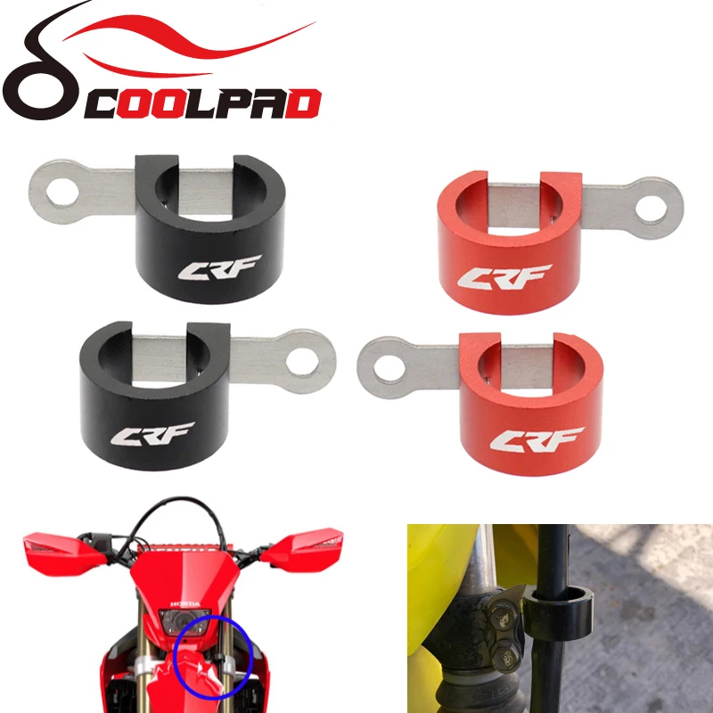 2 pieces Front Brake Hose Clamp Holder For HONDA CRF 250L 250RL 300L Motorcycle Oil Line Holder Cable Clamp Accessories