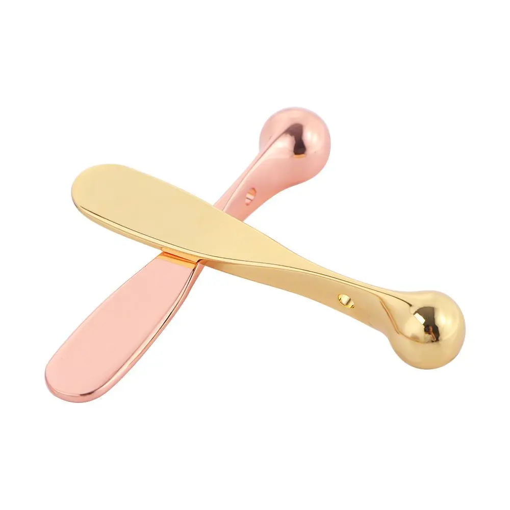 Alloy Anti Wrinkle Face Care Tool Eye Fatigue Relief Eye Applicator Cosmetic Spatulas Eye Roller Massage Stick Eye Cream Spoon