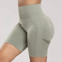 Seamless Sports Women Shorts Muliticolor Yoga Shorts Stretchy High Waist Running Cycling Leggings Hip Liftting Solid Gym Shorts - Image 5