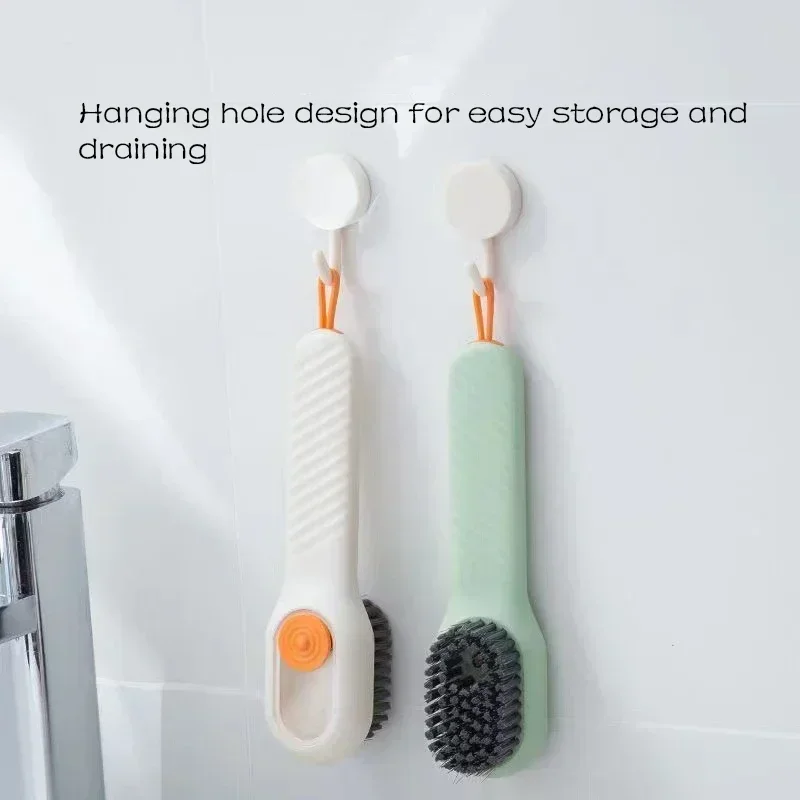 Cleaning Brush Soft Bristled Liquid Shoe Brush Long Handle Brush Clothes Brush Shoe Clothing Board Brush Household Cleaning Tool