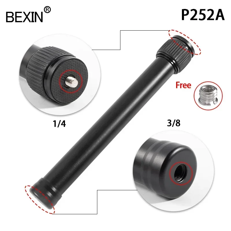 Tripod Extension Selfie stick with 1/4 or 3/8 screws Handheld stabilizer adapter Adjustable tripod monopod SLR camera extension tripod extension rod