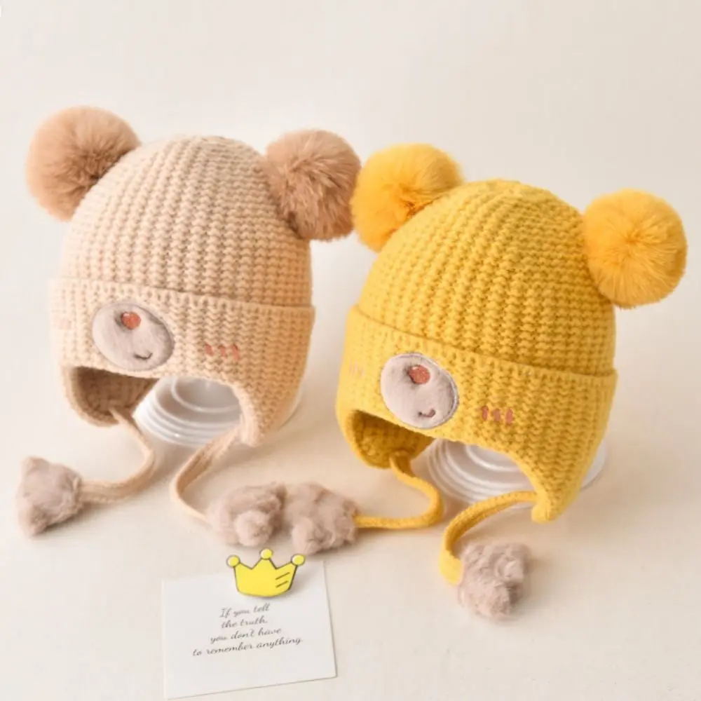 Cotton Winter Baby Beanie Hat for Kids Ear Protection