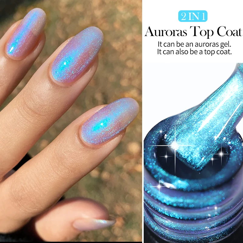 Magic Chrome Liquid Aurora Powder Mirror Effect Nail Polish Semi Permanent  | eBay