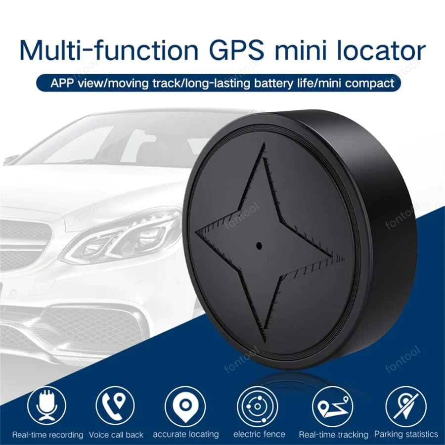 

GPS Strong Magnetic Vehicle Anti-Lost Tracking Mini GPS Tracker Real Time Locator Device for Car No Subscription with Free App