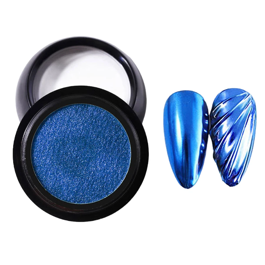 Spiegel Chrom Nagel Glitter Pulver Rose Gold Silber Metallic Pigment Solide für UV Gel Polnisch Nail art Dekoration – Detail 15