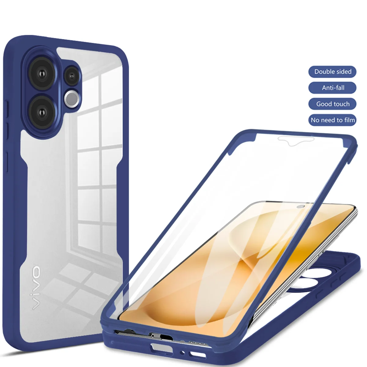 Premium 360° Full Body Protection Phone Case - Double-Sided Shield
