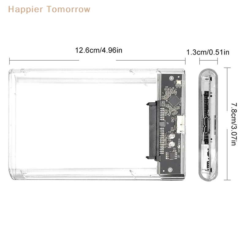 USB TYPE-C 3.0 HDD Ŭ, 2.5 ġ  Ʈ SATA SSD ϵ ̺ ̽ , 6TB    HDD, 1PC