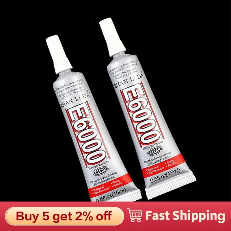 15ml E6000 Glue Strong Adhesive Diy Diamond Painting Cloth Metal Fabric