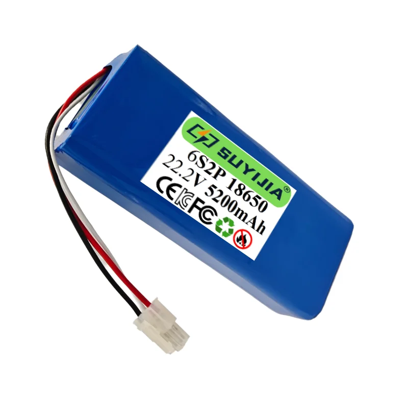 Batterie Li-ion 6S2P 22.2V 5200mAh 18650 RC Drone BMS