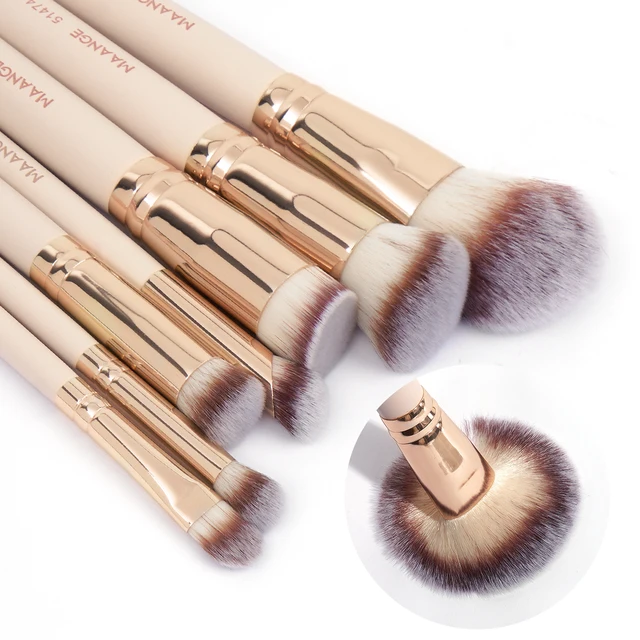 MAANGE 7pcs/set Makeup Brushes for Cosmetic Foundation Powder Concealer Blush Brush Blending Soft Bristles Beauty Tools 3