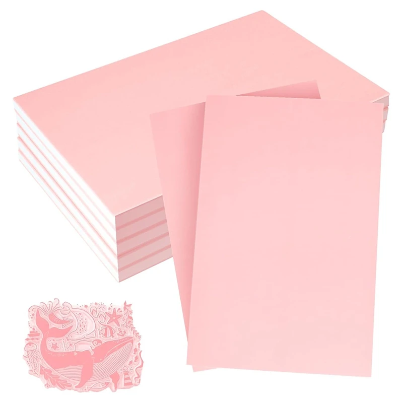 B49B-10 Pieces Rubber Blocks Easy To Carve Rubber Stamp Materials Craft Supplies For DIY Projects Scrapbook Card Making