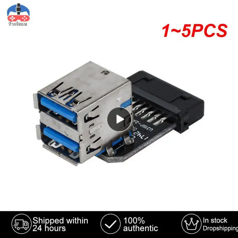 

Стабильная защита от помех, 1-5 шт., USB 3,0, 19, 20 контактов, Женский на двойной USB 3,0, Женский конвертер