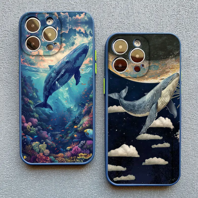 Space Ocean Whale Shark Shockproof Phone Case