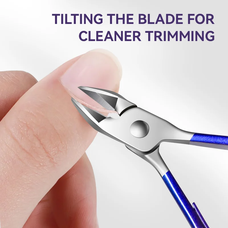9/18 pieces, purple and blue nail clipper set, Nail Clipper set box nail clipper pedicure tools pick ears pick ear spoon God f 5