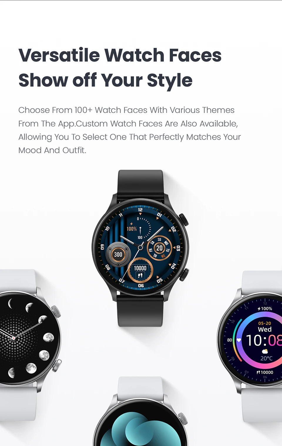 Haylou Solar Plus - Montre Intelligente Bluetooth V5.3 - Écran Amoled - 1,43 Pouce-5
