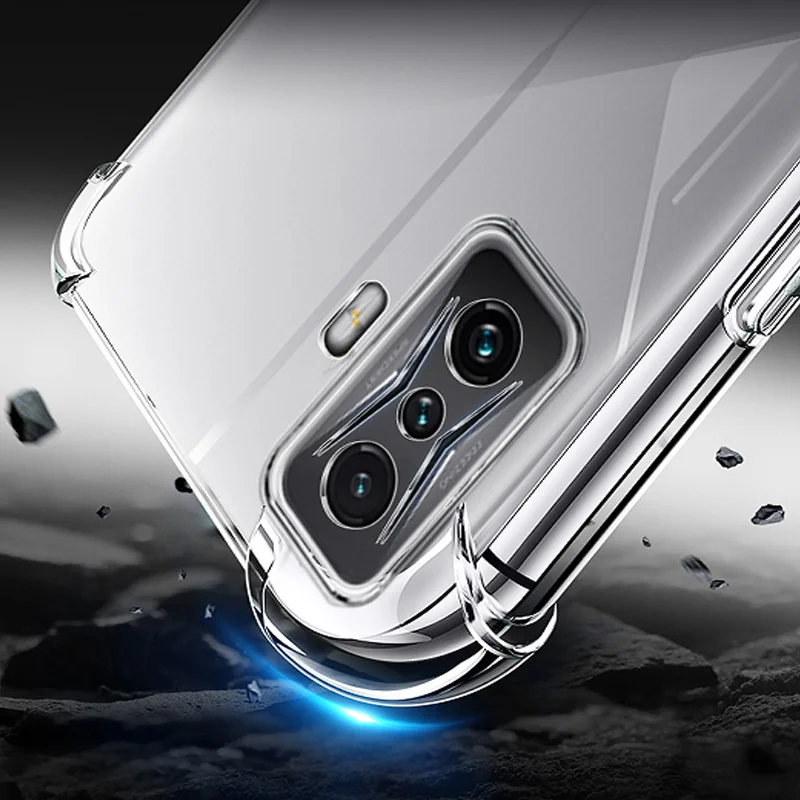 Clear Silicone Soft Shockproof Ring Phone Case