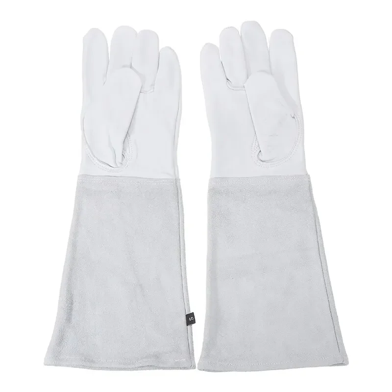 1 Pair Heavy Duty Gardening Rose Pruning Gauntlet Gloves Thorn Proof Long Sleeve Work Welding Garden Gloves 5