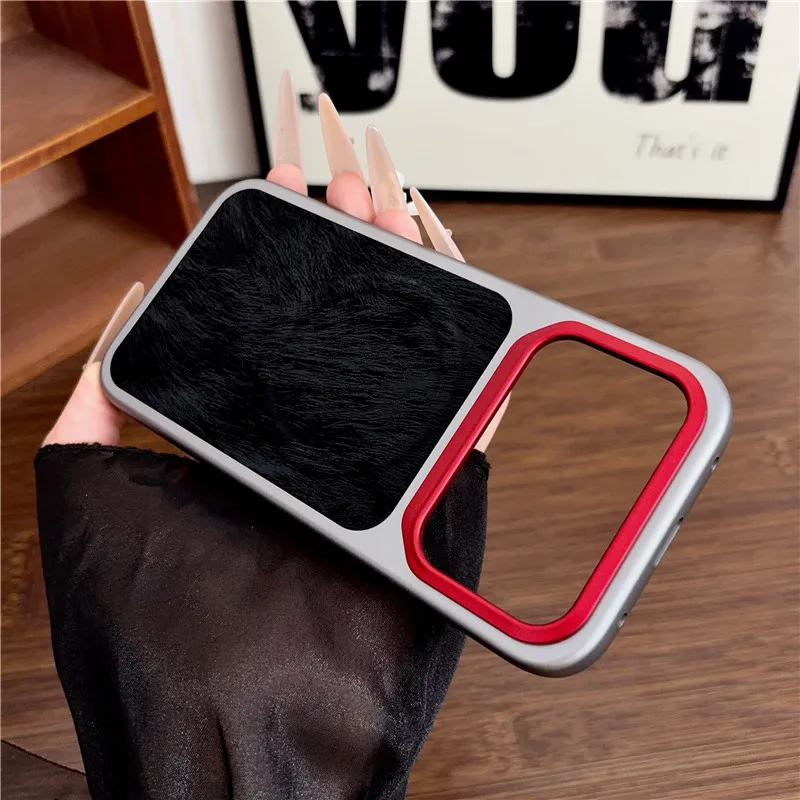 Luxury PU Leather Magnetic Case with Camera Protection