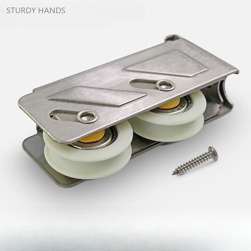 Thickened Stainless Steel Old-fashioned 888 Aluminum Alloy Door and Window Pulley Sliding Window Groove Wheel 2PCS